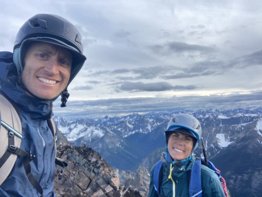 Jeff and Carolyn selfie on the summit of Blackcap Peak