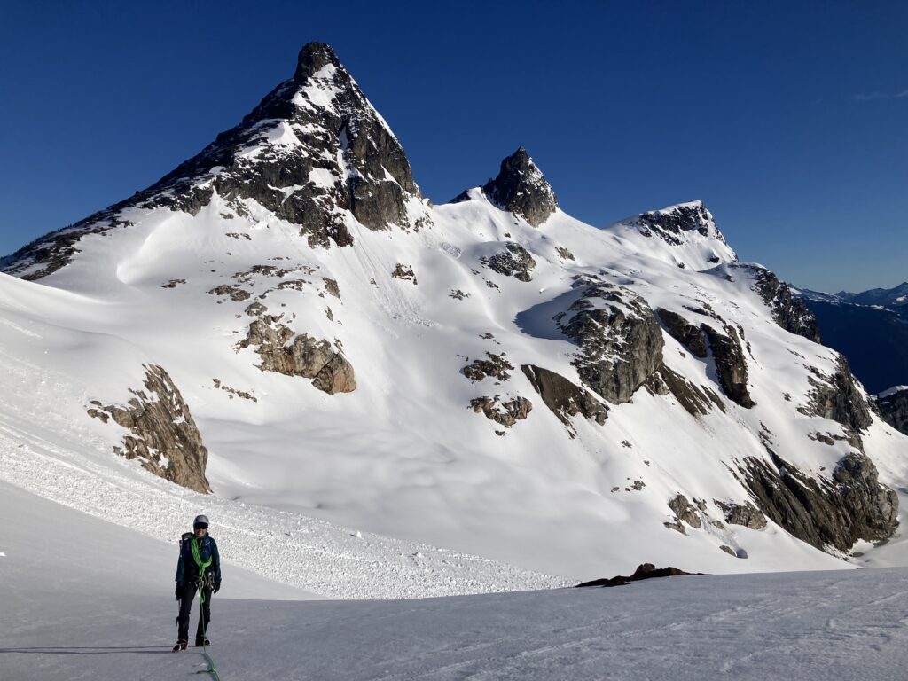 Carolyn on the Colonial Glacier in North Cascades National Park