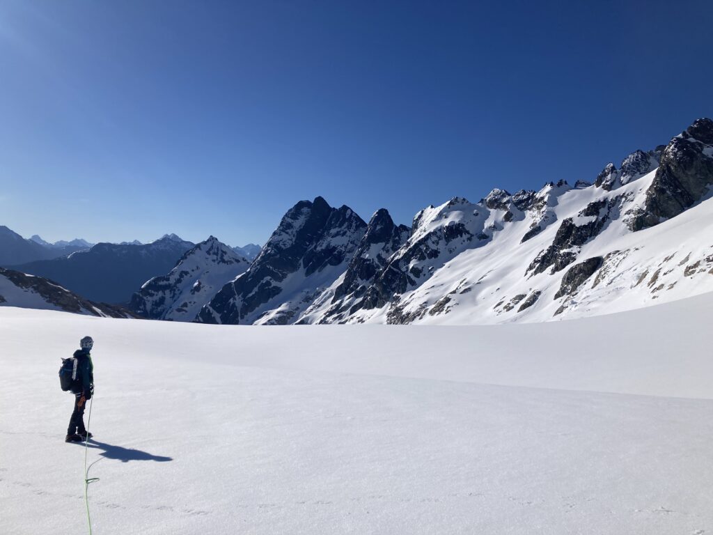 Neve Glacier view in North Cascades National Park