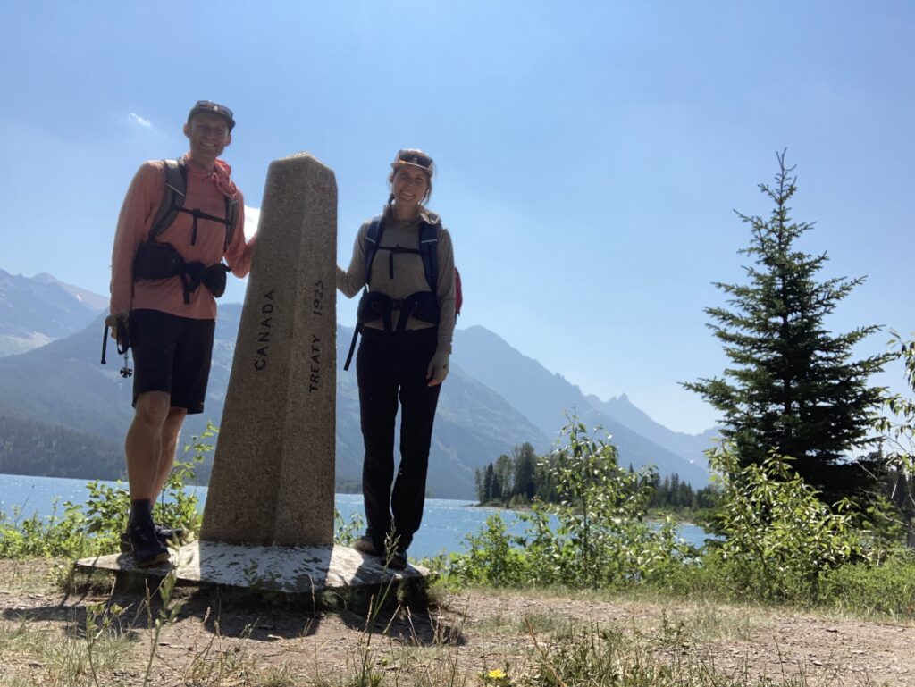Jeff and Carolyn at the other Northern Terminus of the Continental Divide Trail