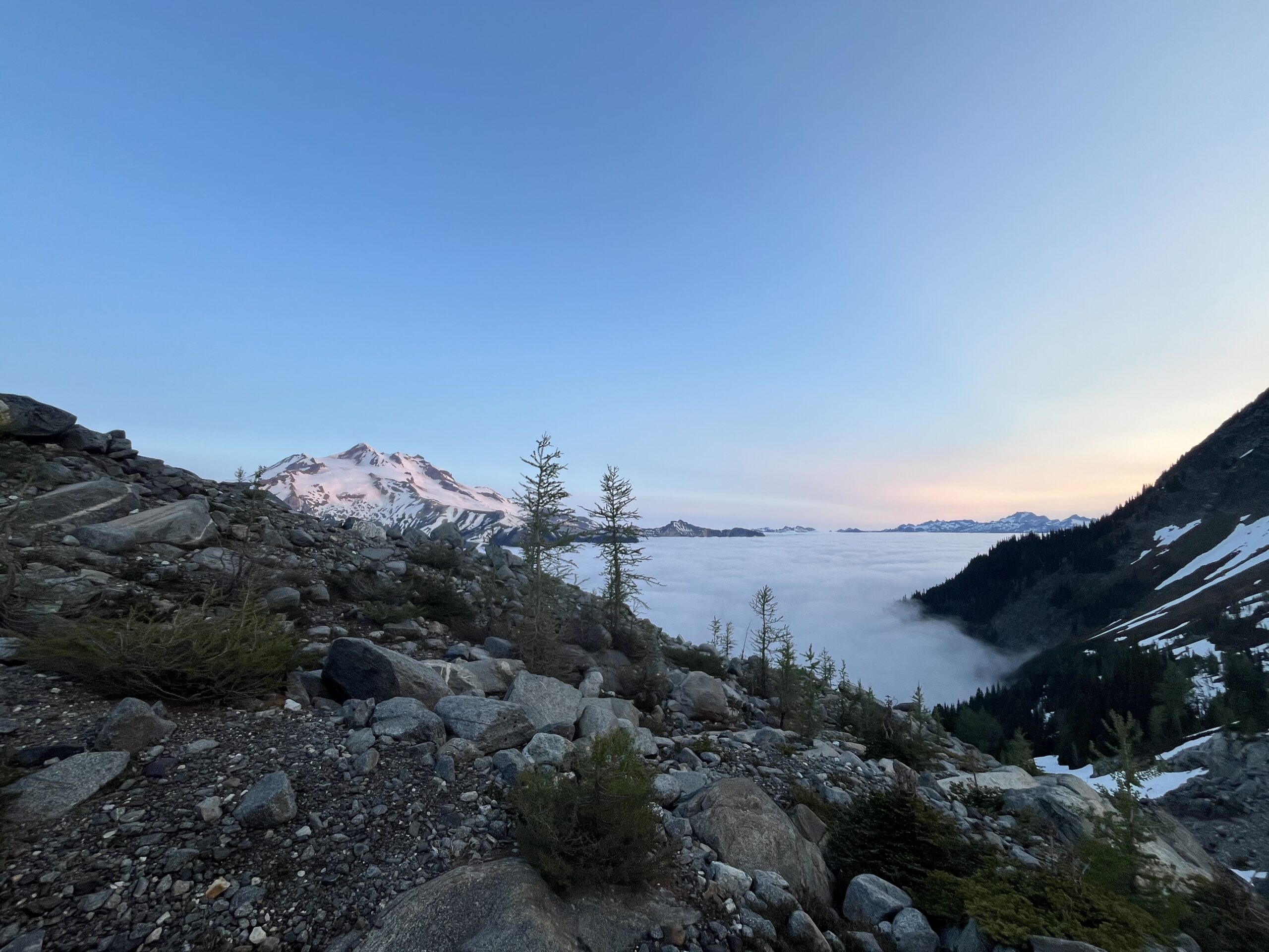 Glacier Peak, Clark Mountain and Luahna Peak