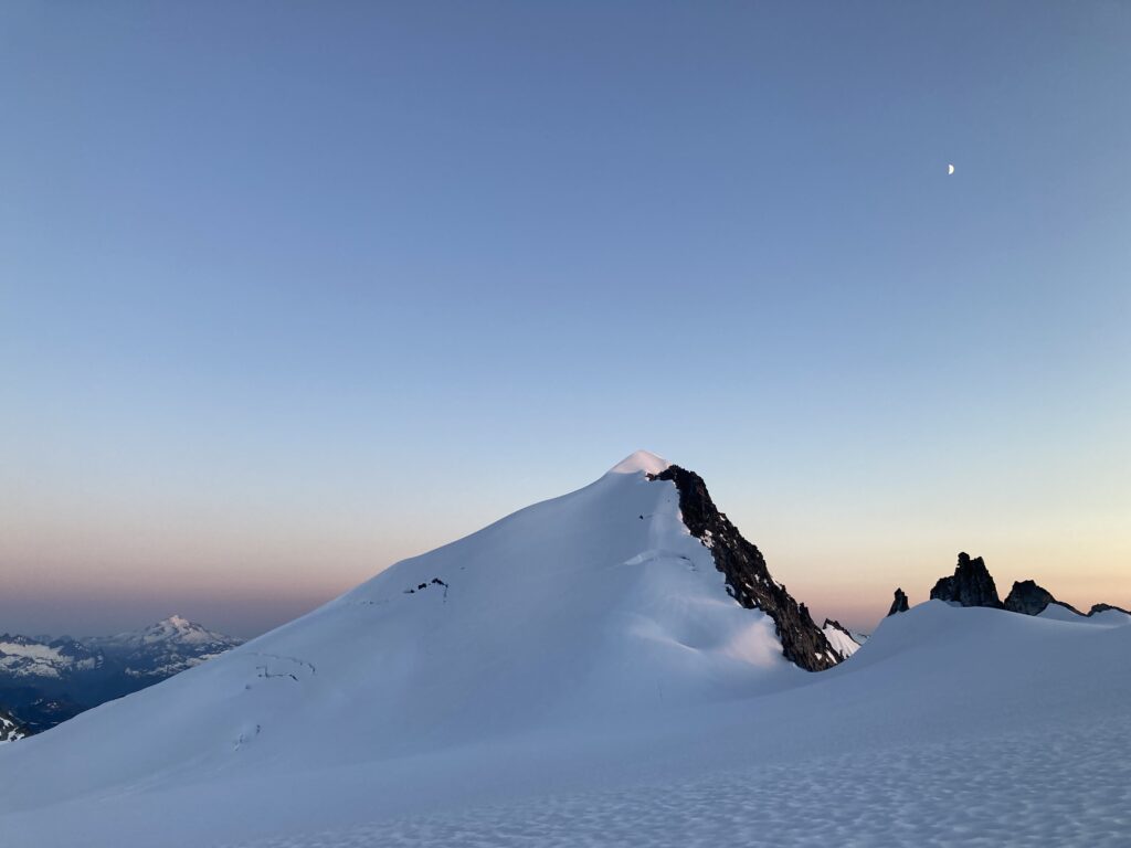 Sunset over Eldorado Peak in the North Cascades of Washington State
