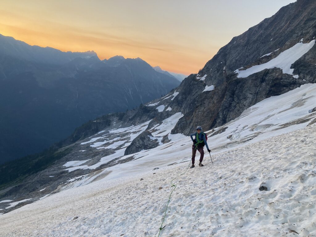 Beautiful sunrise from the Goode Glacier