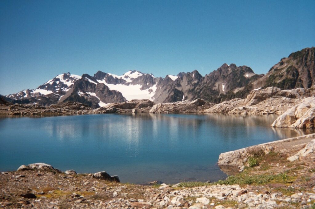 Beautiful alpine lake Olympic Natiional Park