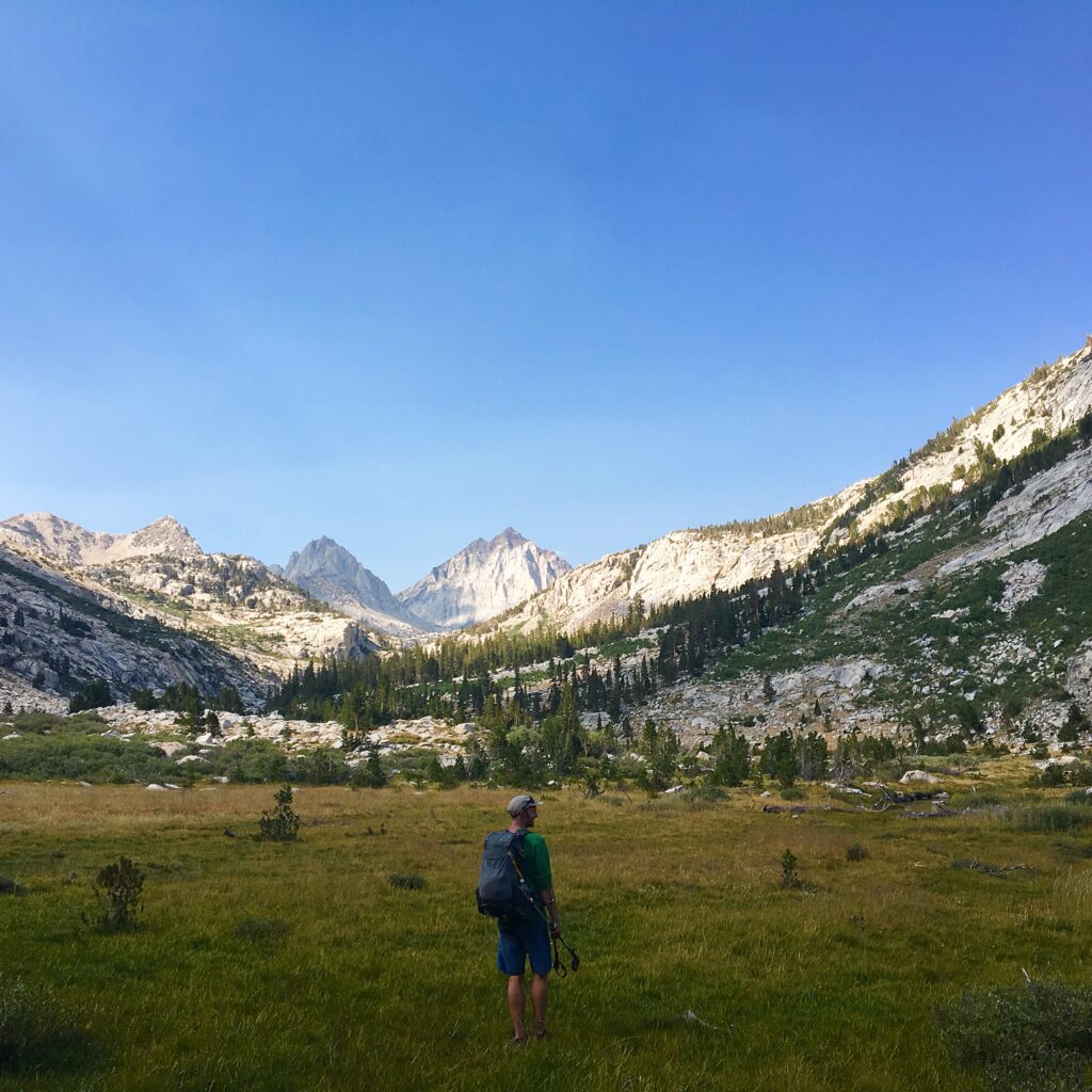 A beautiful basin along the Sierra High Route in California’s High Sierra
