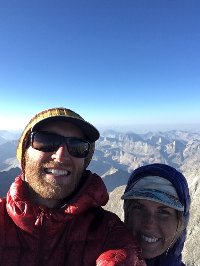 On top of Mt Sill on the Southern Sierra High Route