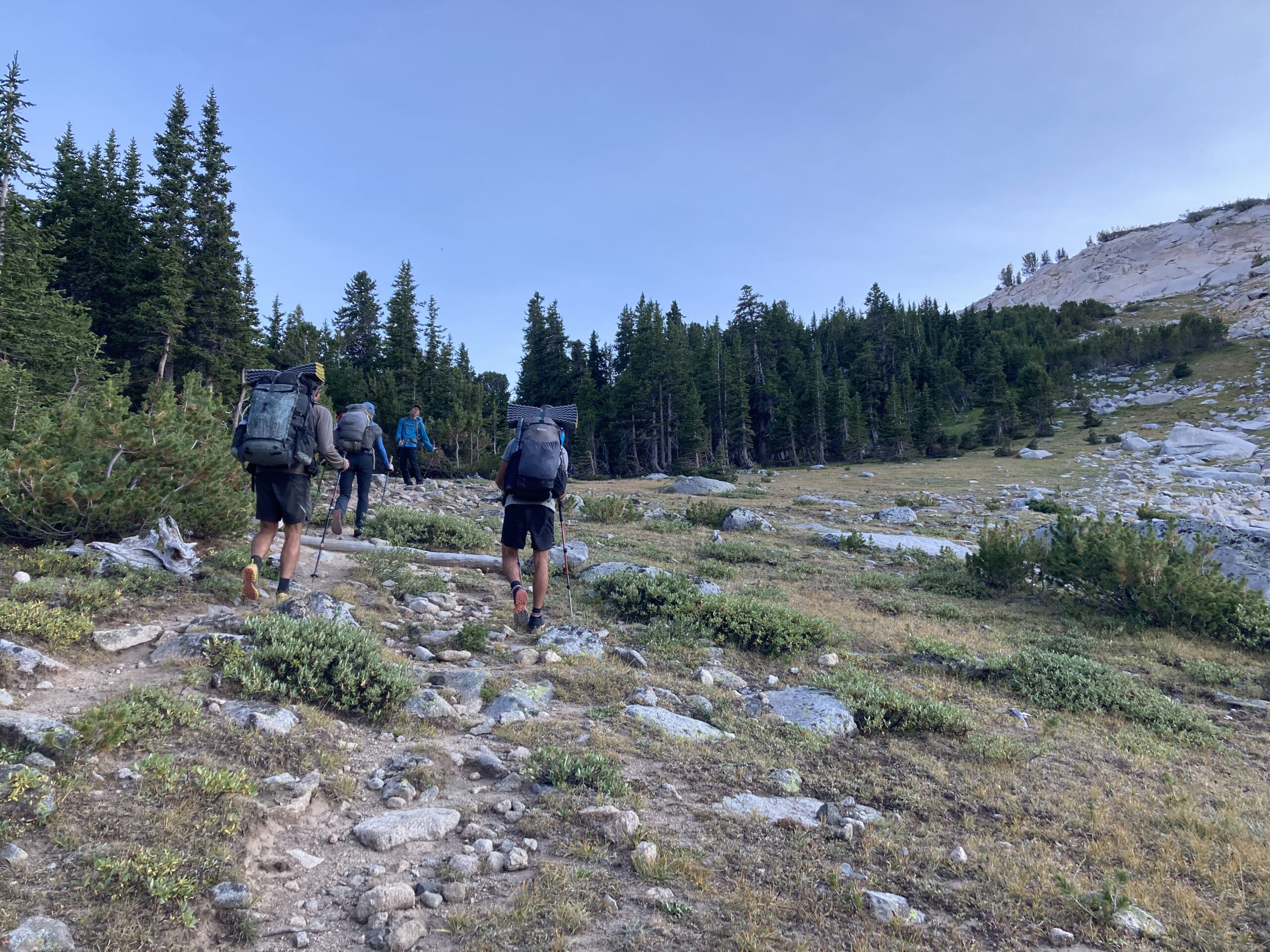 Wind River High route alpine views while backapcking