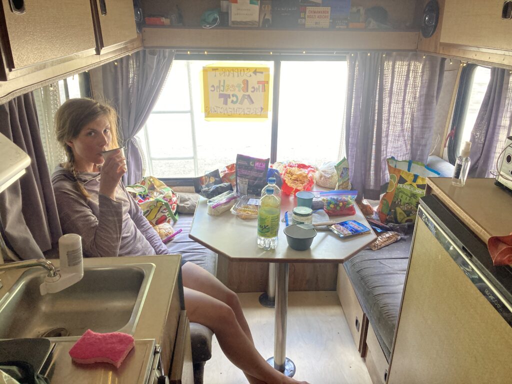 Food resupply along the Cougar Traverse