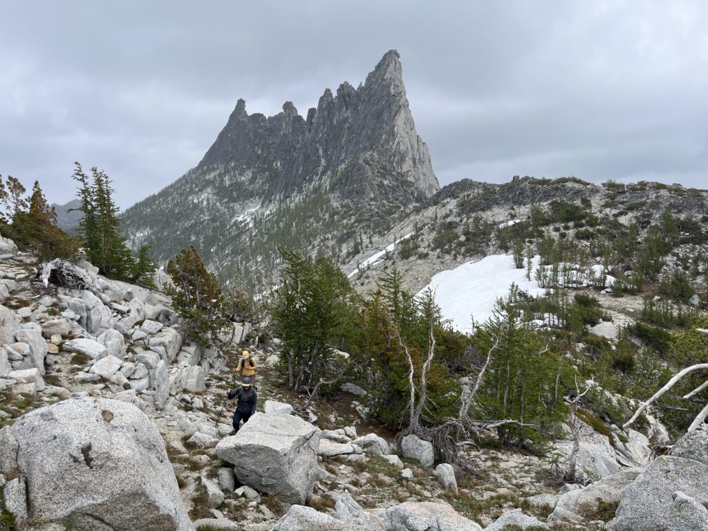 View of Prussik Peak from Enchanment Peak in the Enchantments of Washington State