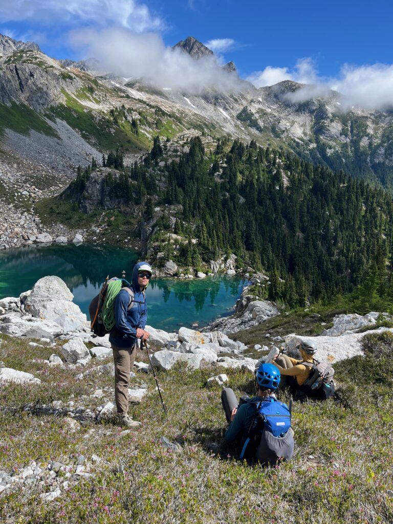 Lake below Isolation Peak along the Isolation Traverse in the North Cascades