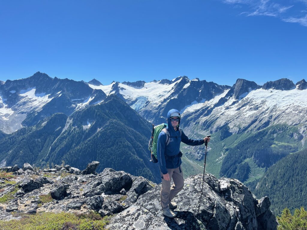 Viewpoint of the McAllister Glacier from Isolation Peak