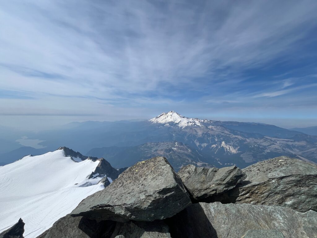 Picture of Mount Baker taken from the summit of Mount Shuksan in North Cascades National Park